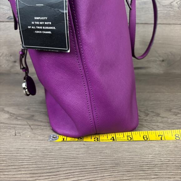 Michael Kors Jet Set Travel Large Saffiano Leather Tote Bag Pink - NWT - Picture 14 of 15